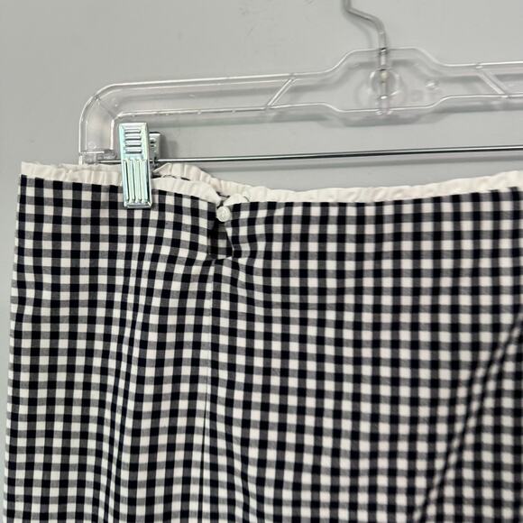 Zara GINGHAM Monochrome Midi Skirt - Picture 2 of 9